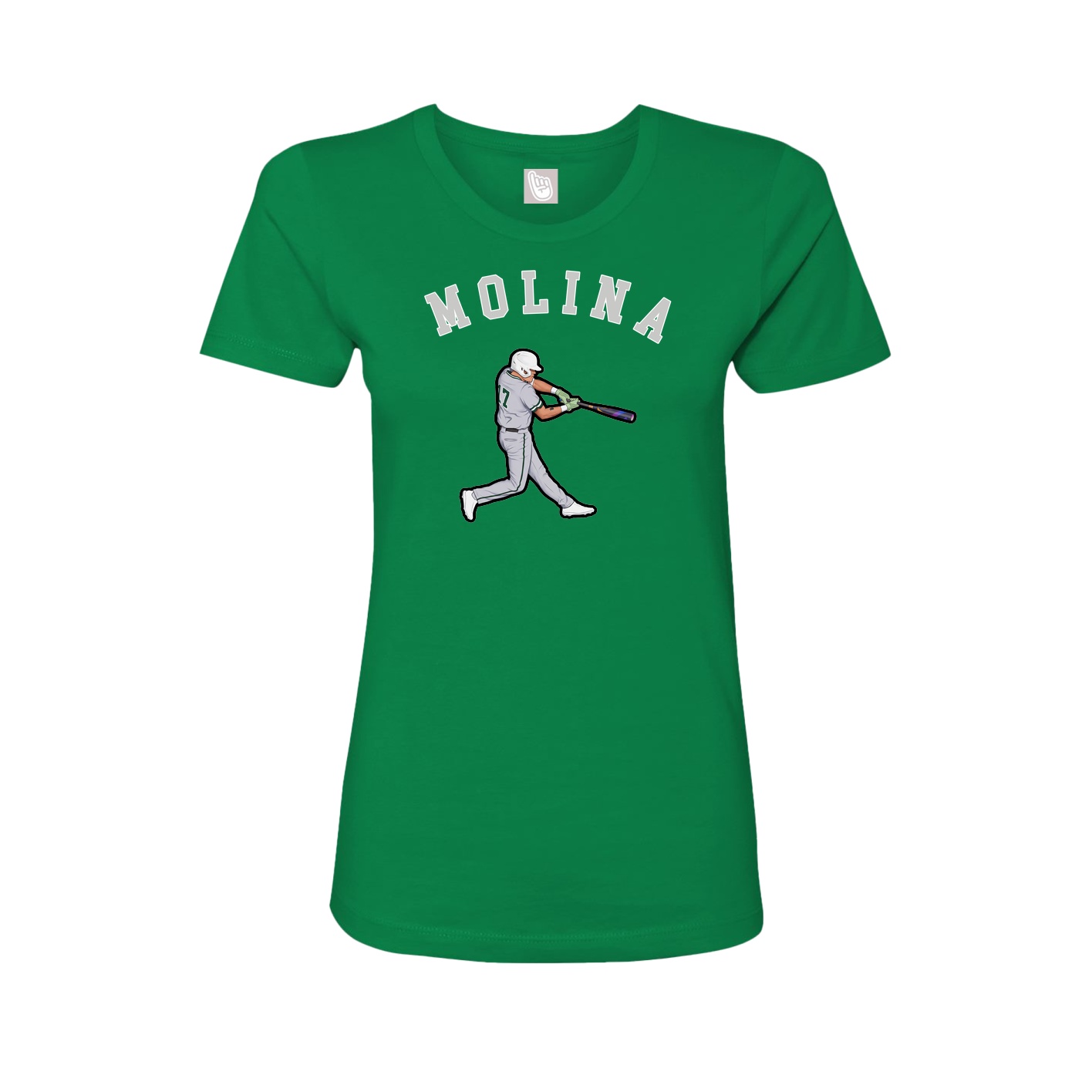 Fitted Women's Tee — Shirsey Arch in Green