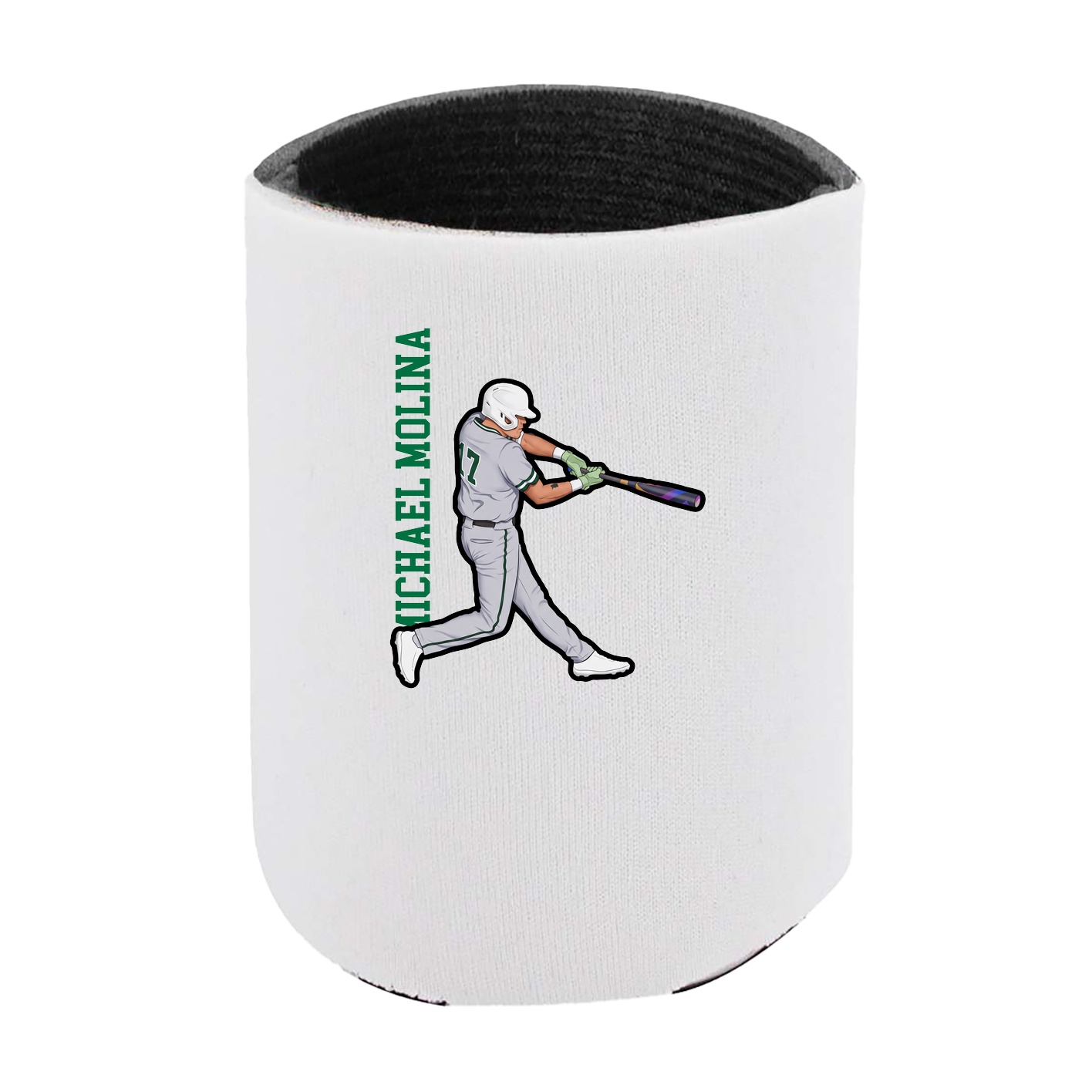 Can Holder — Name Vertical in White