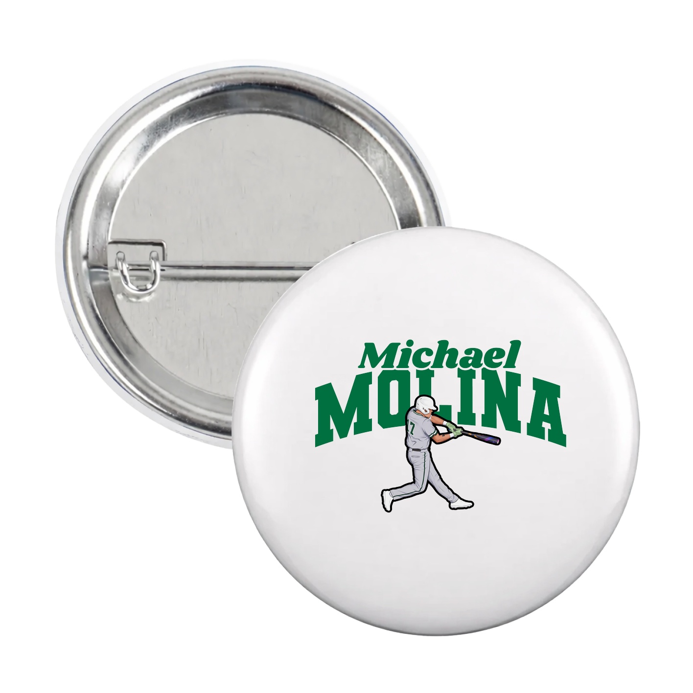 Game Day Button — Signature Arch in White