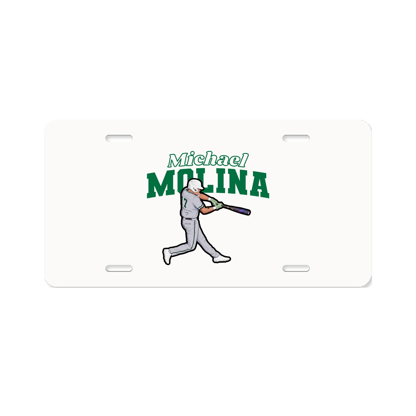 License Plate — Name Arch in Classic