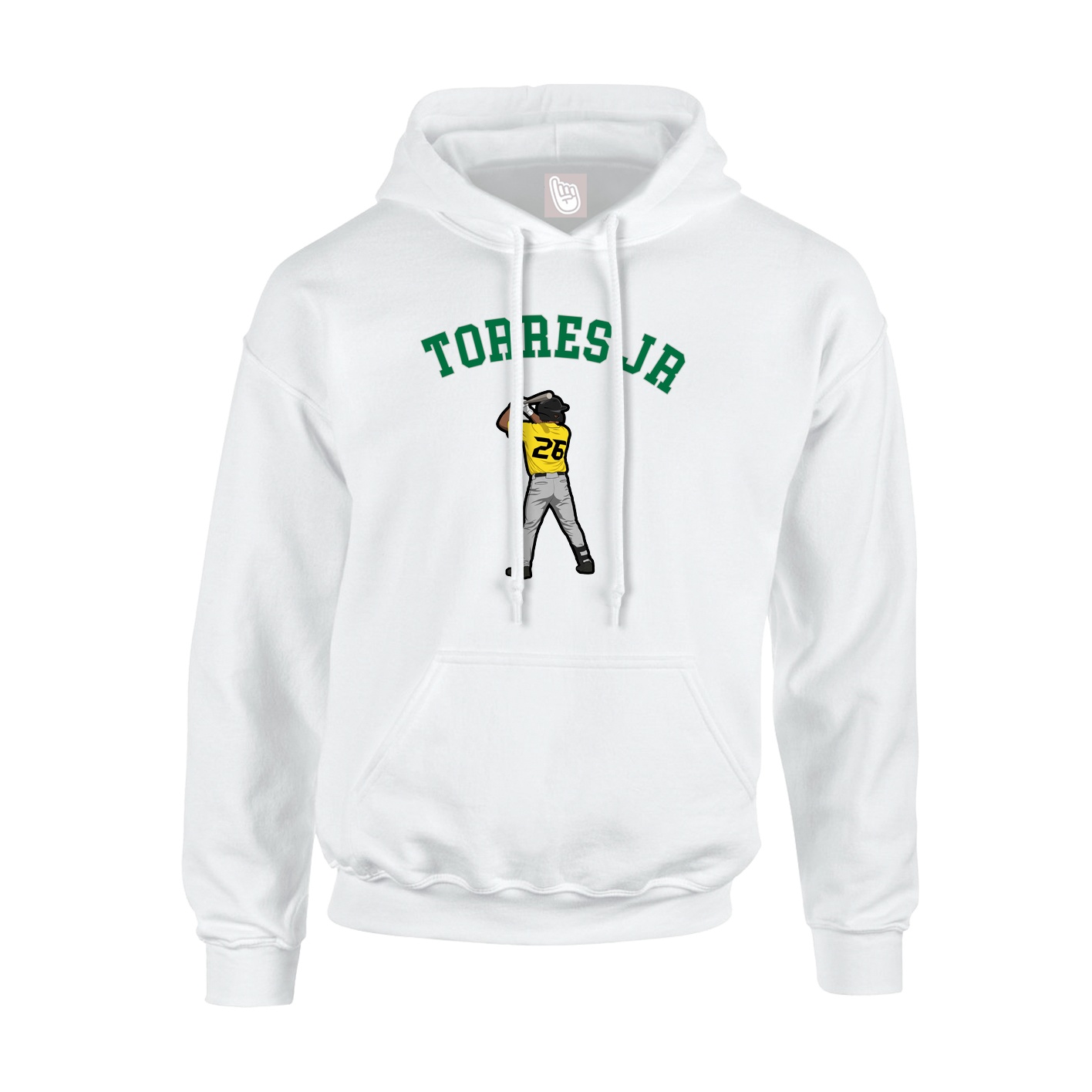 Youth Hoodie — Shirsey Arch in White