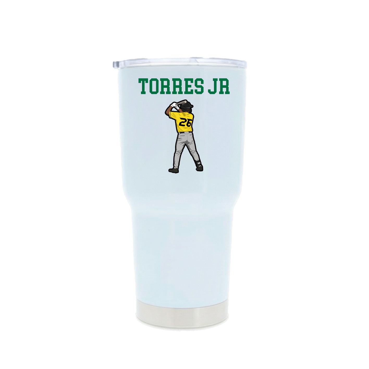 30oz Stainless Steel Tumbler — Shirsey in White