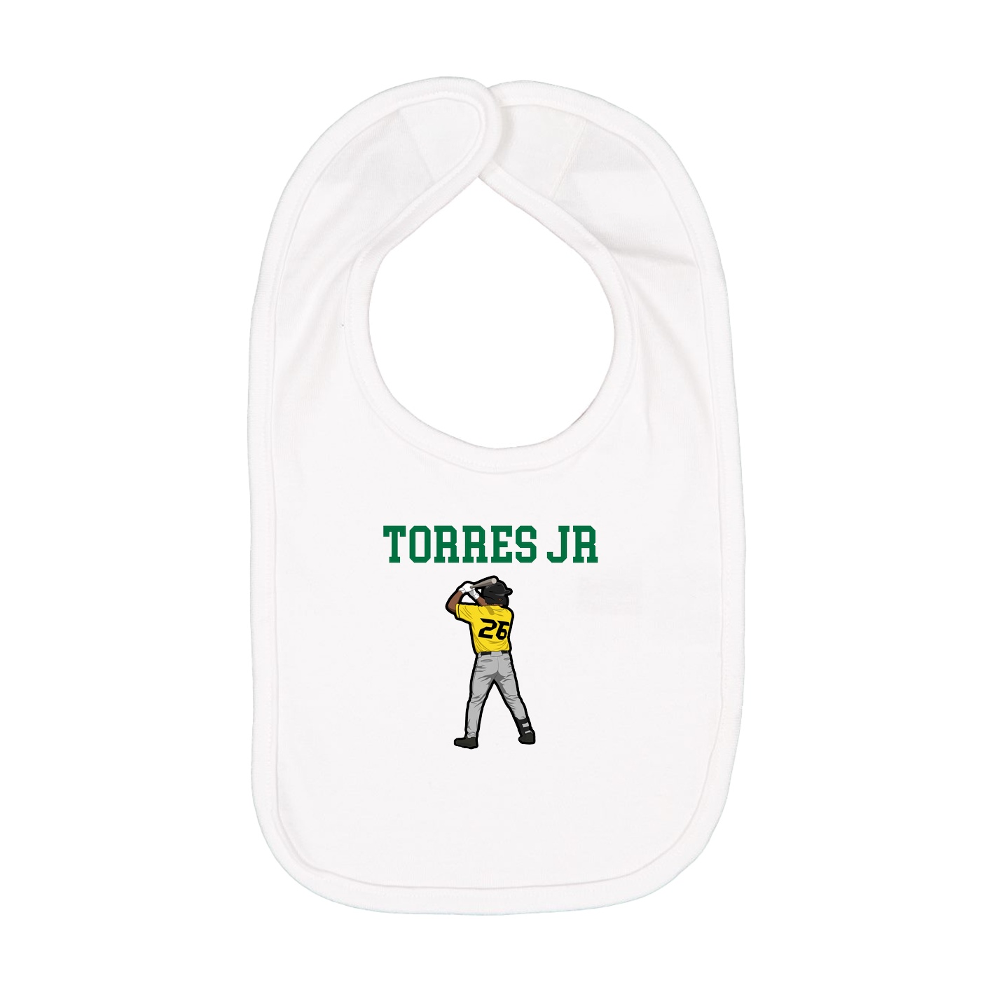 Infant Bib — Shirsey in White