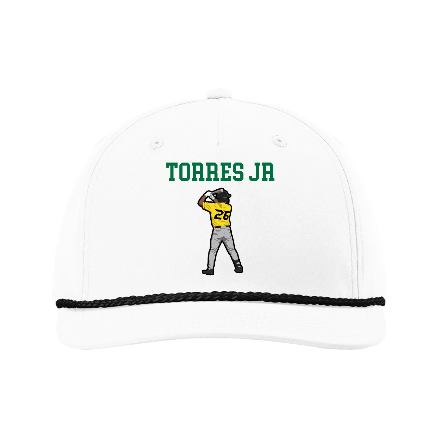 Five-Panel Classic Rope Cap — Shirsey in White