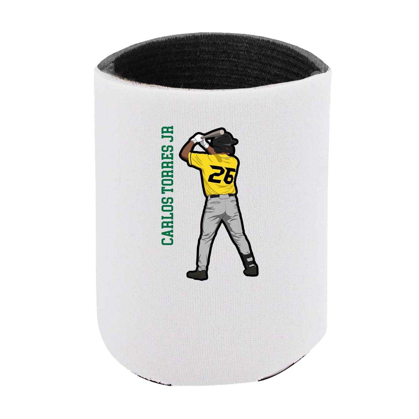 Can Holder — Name Vertical in White