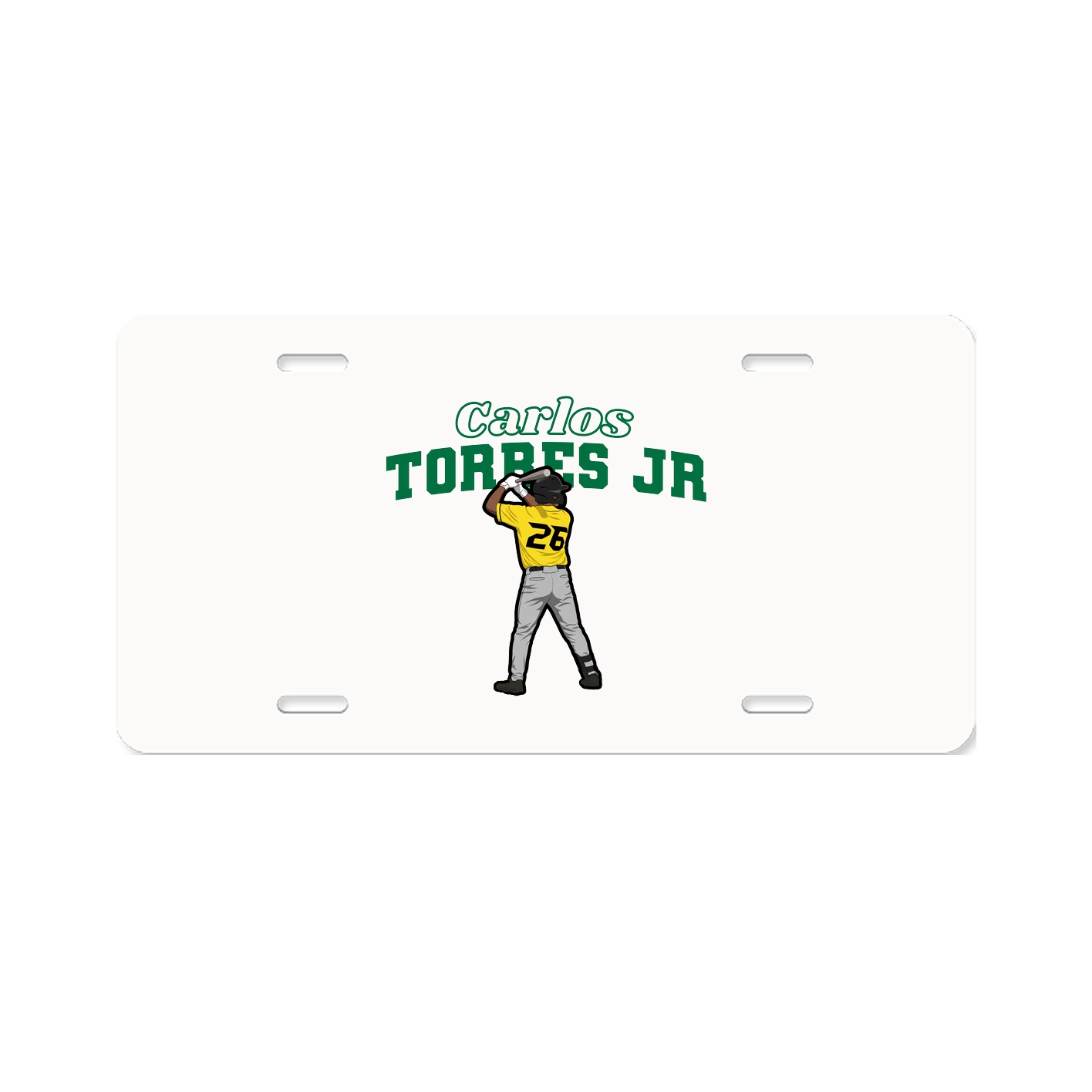 License Plate — Name Arch in Classic
