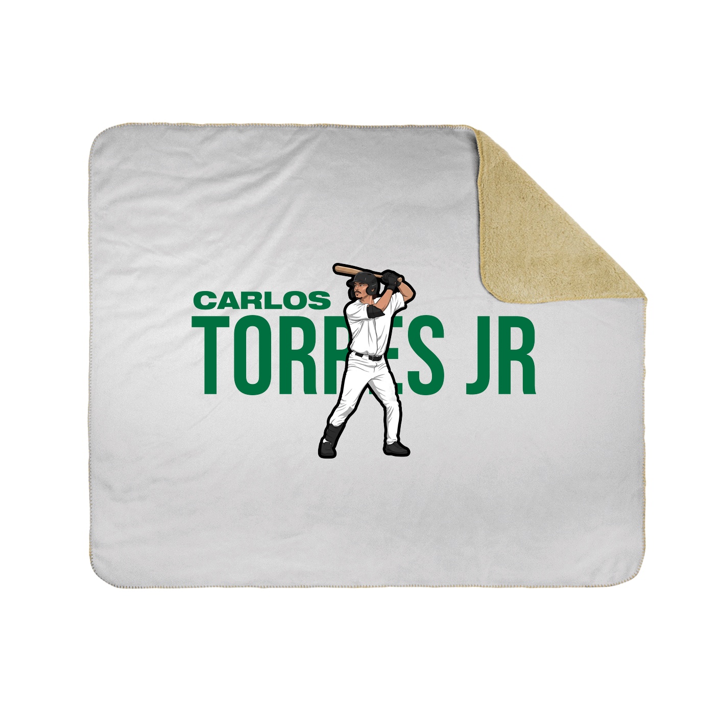 Throw Blanket — Player Name in White