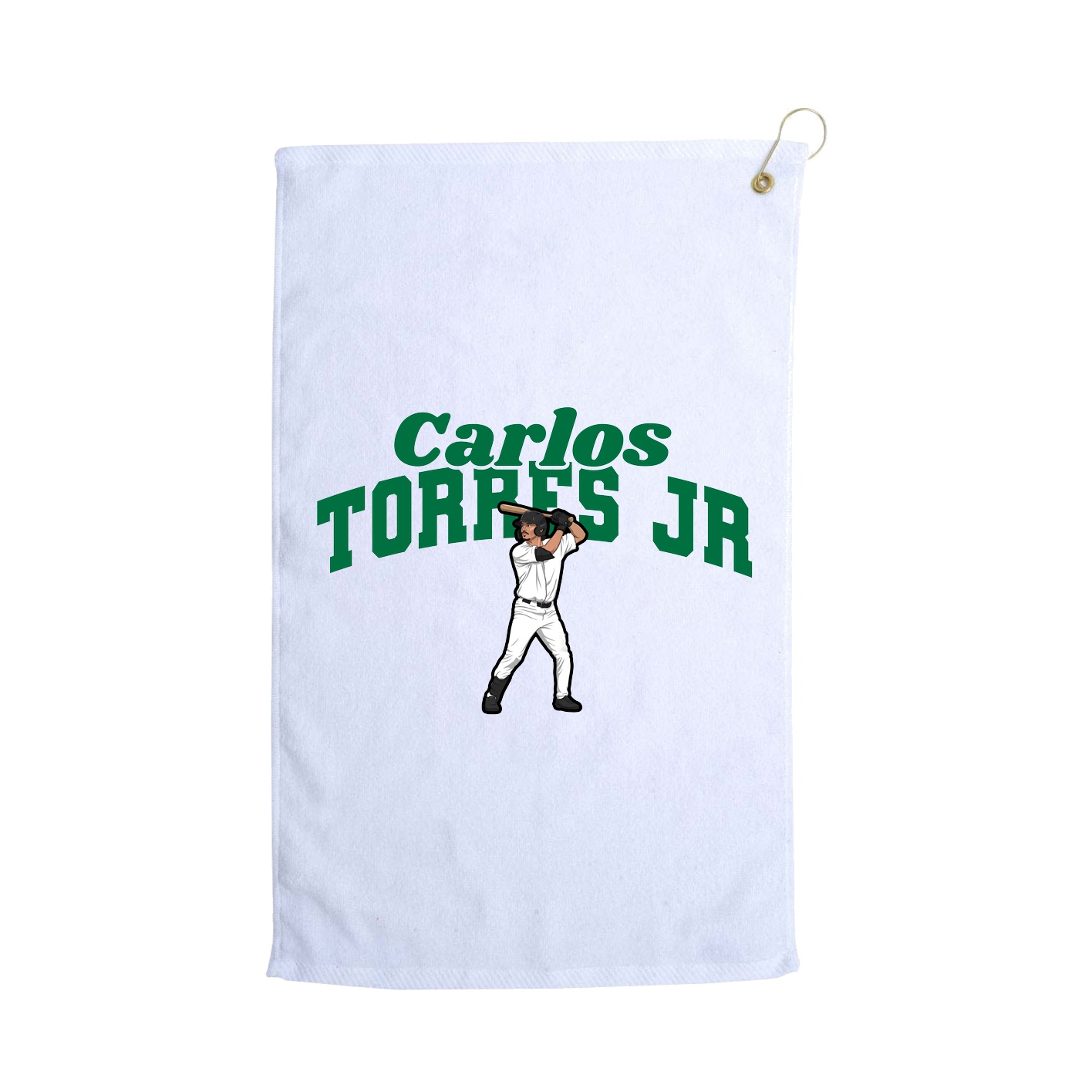 Golf Towel — Signature Arch in White