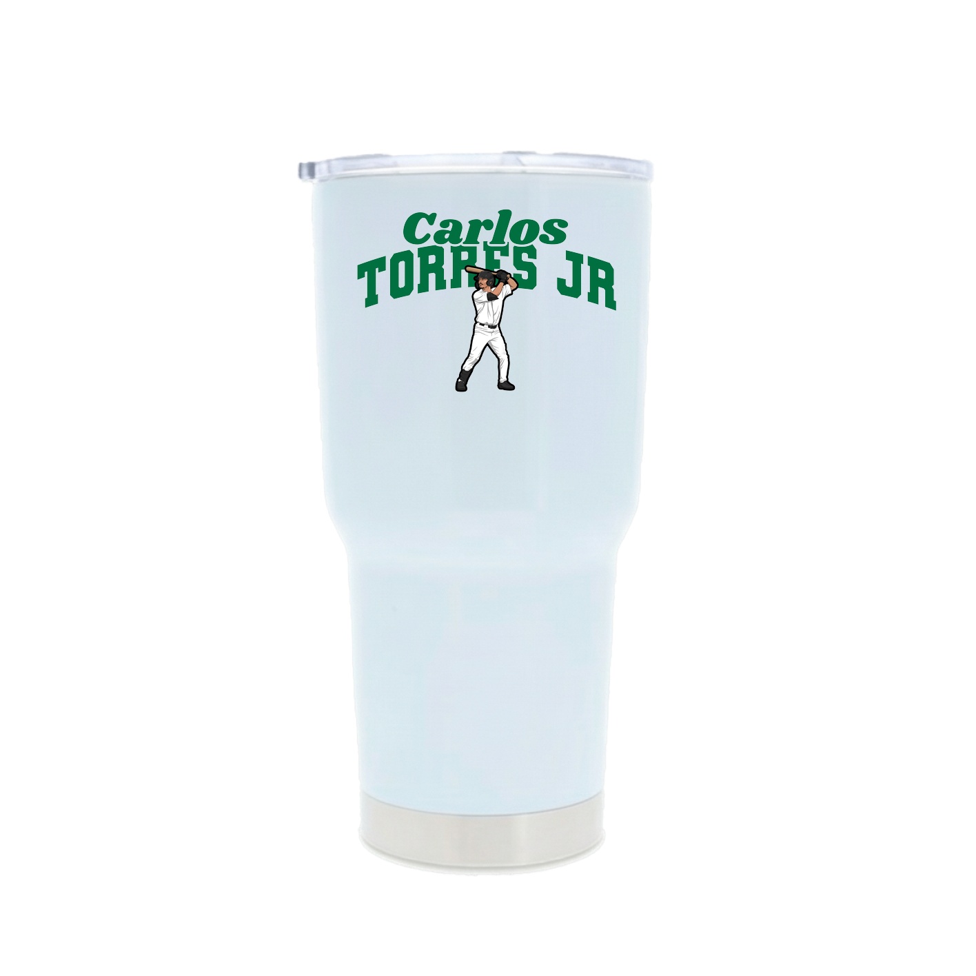 30oz Stainless Steel Tumbler — Signature Arch in White