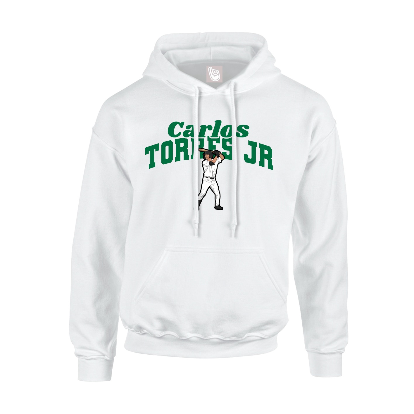 Hoodie — Signature Arch in White