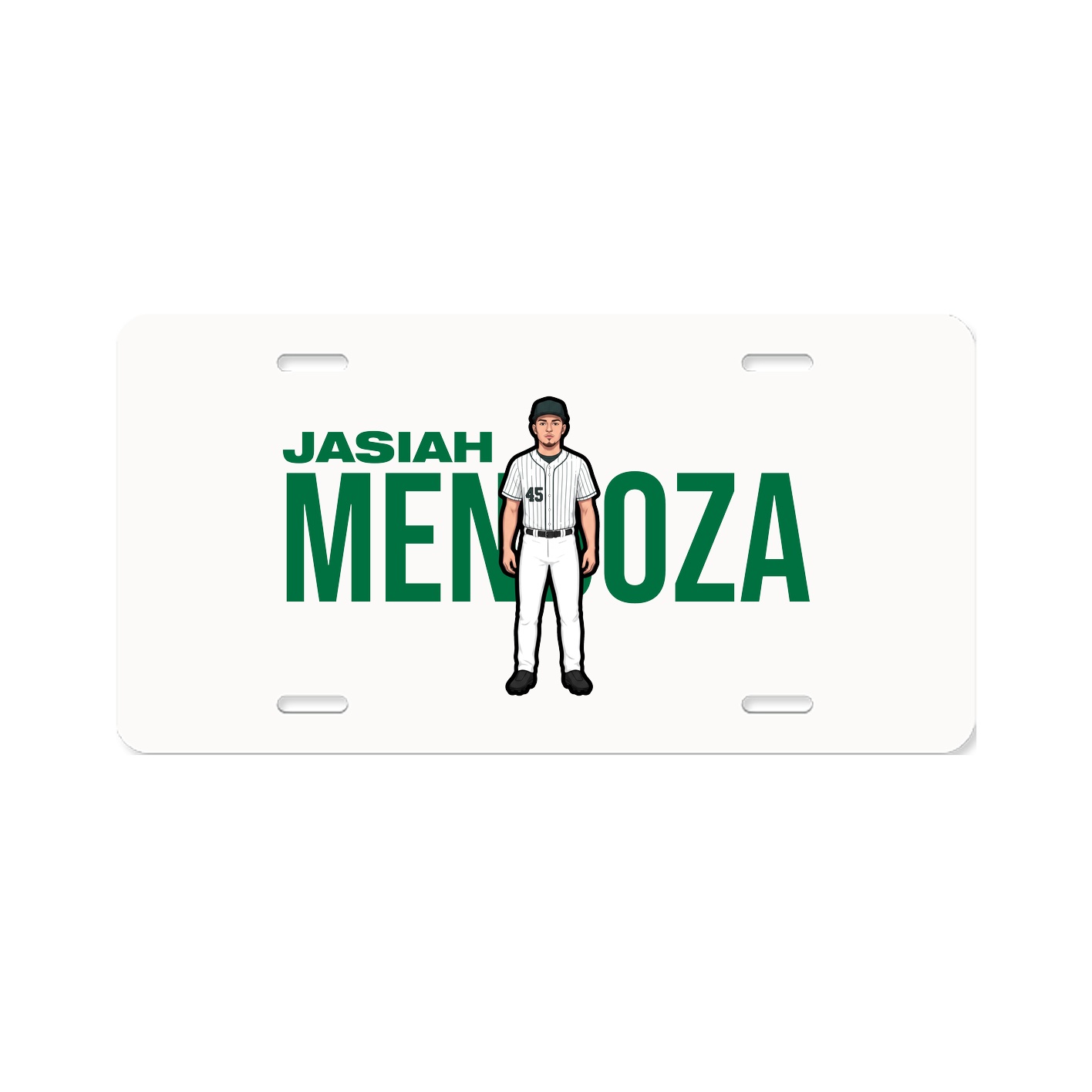 License Plate — Player Name in Classic