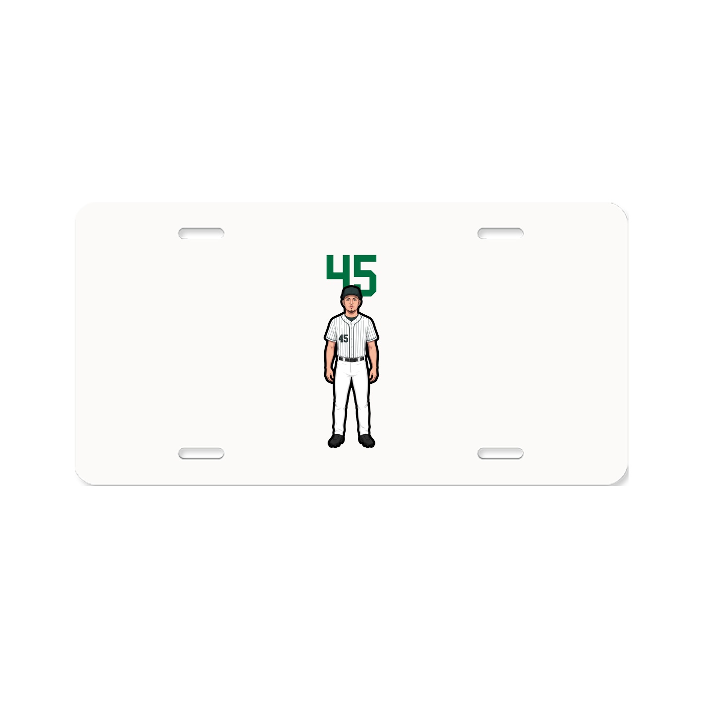 License Plate — Number Top in Classic