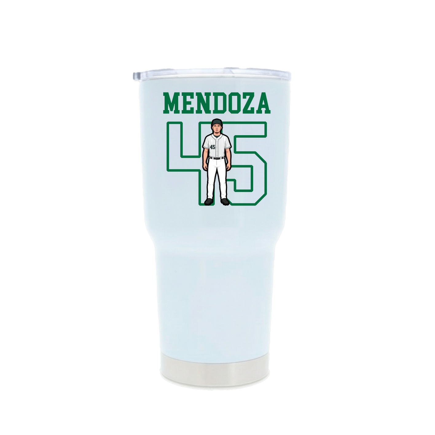 30oz Stainless Steel Tumbler — Shirsey in White