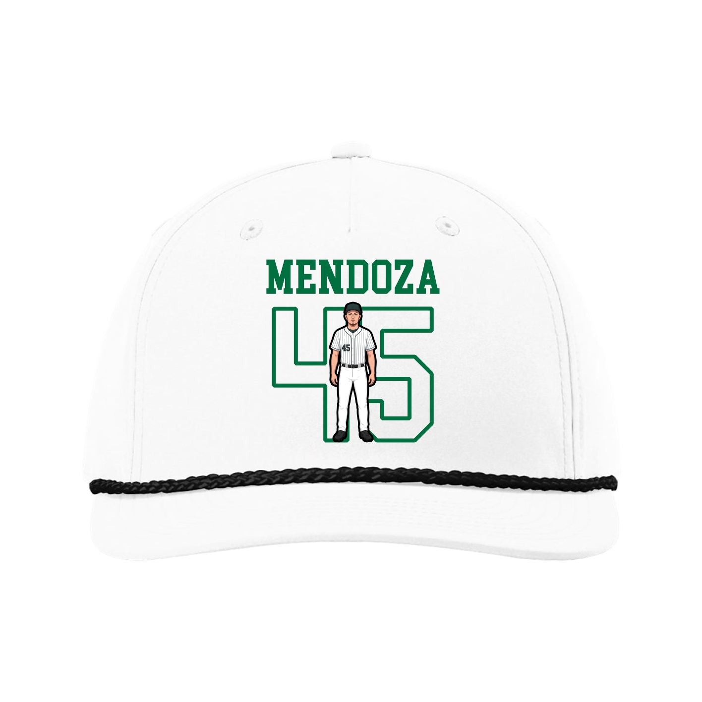 Five-Panel Classic Rope Cap — Shirsey in White