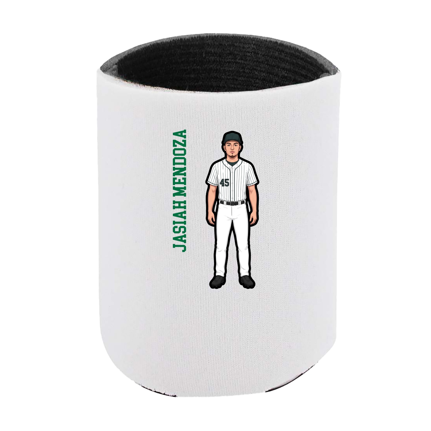 Can Holder — Name Vertical in White
