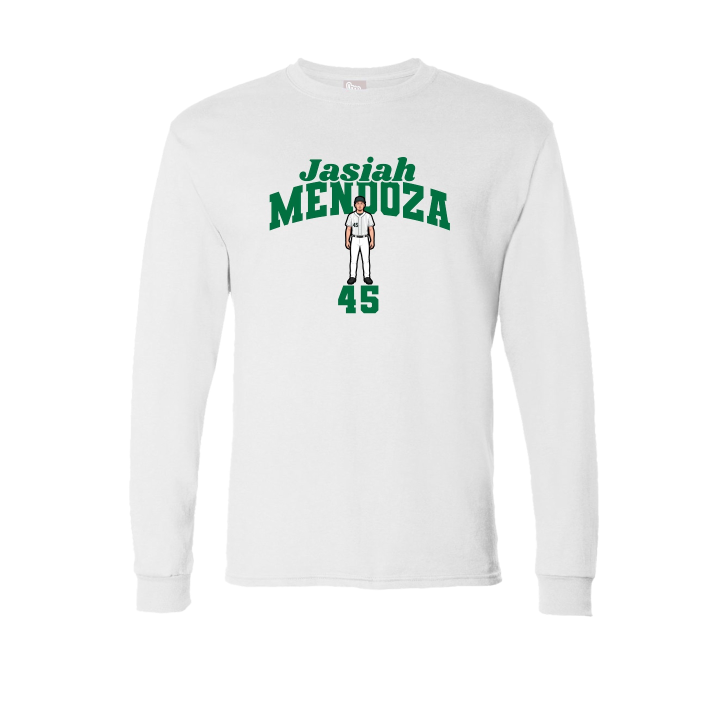 Long Sleeve Tee — Signature Arch in White