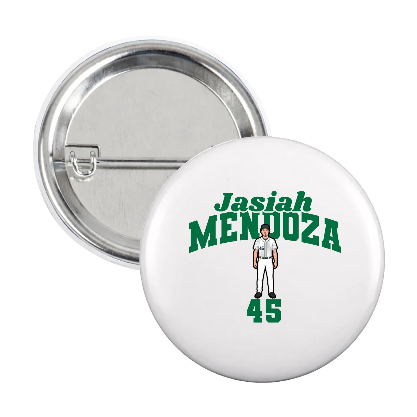 Game Day Button — Signature Arch in White