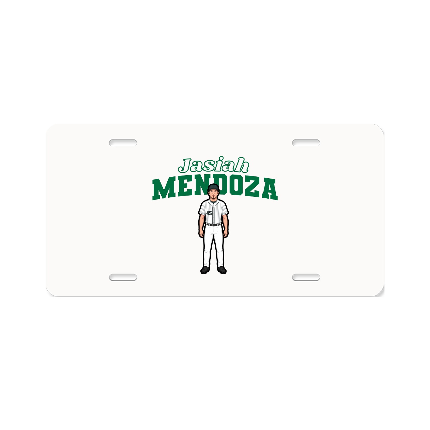 License Plate — Name Arch in Classic