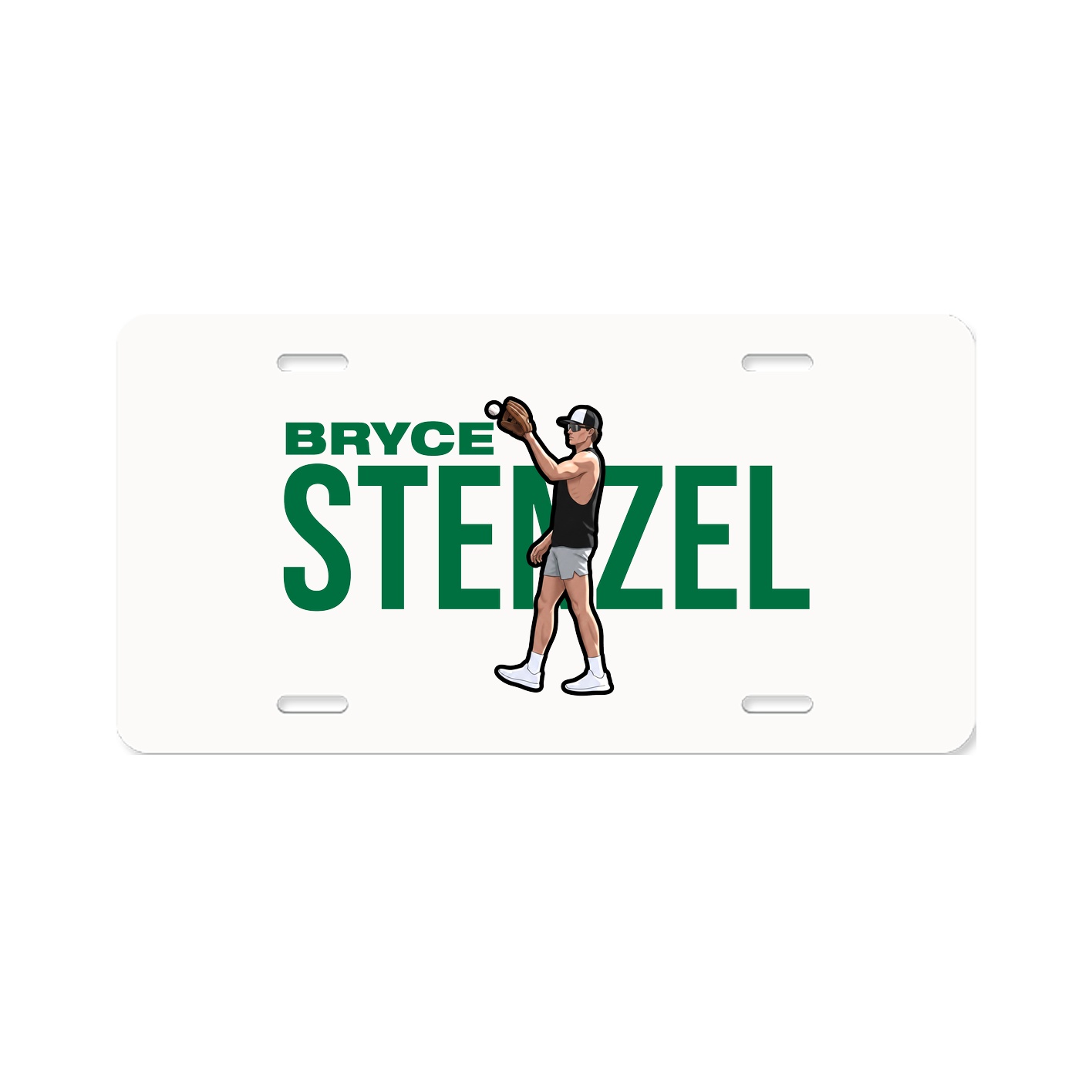 License Plate — Player Name in Classic