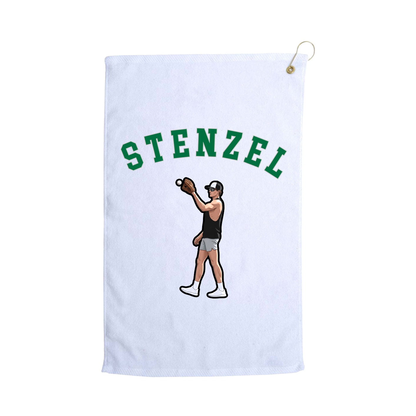 Golf Towel — Shirsey Arch in White