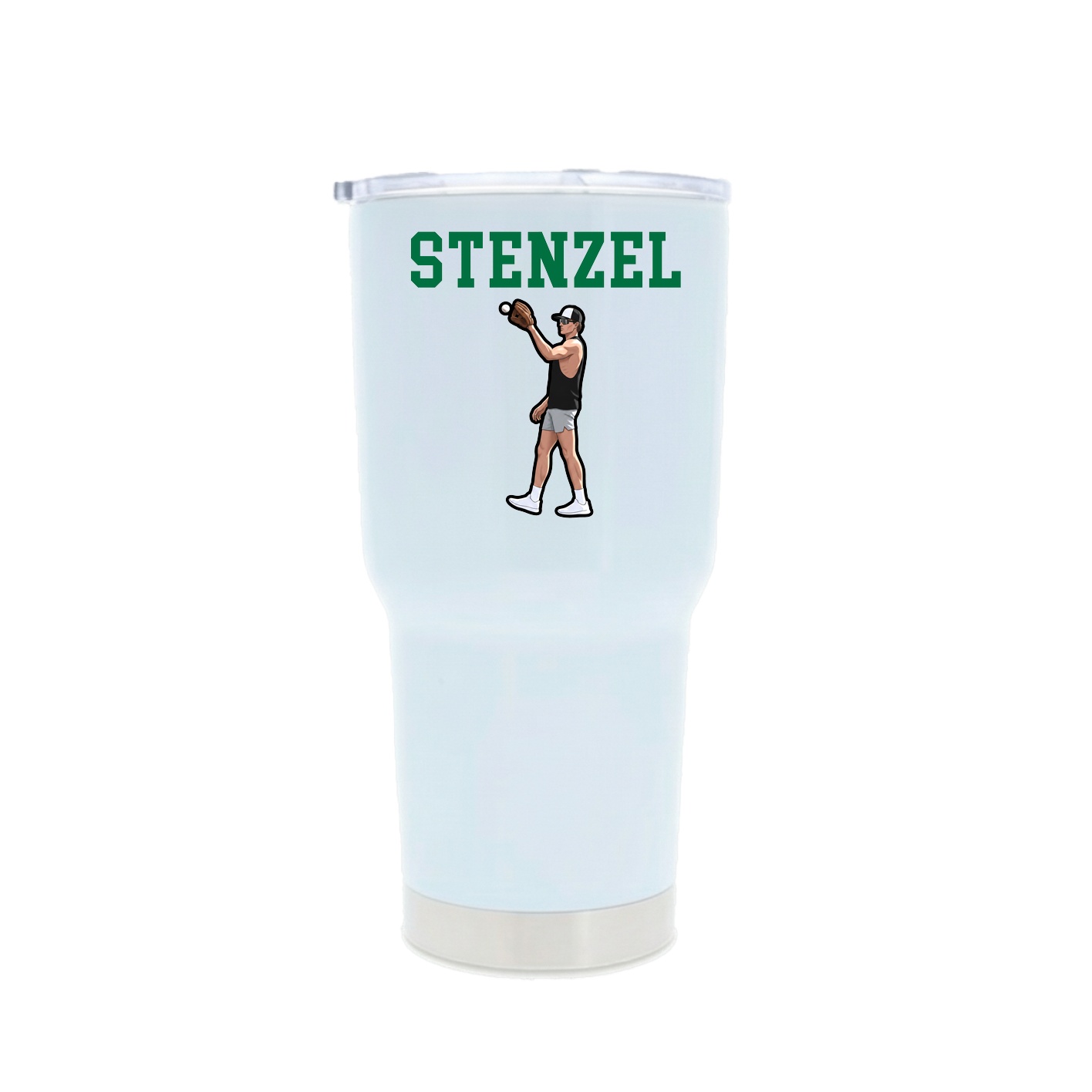 30oz Stainless Steel Tumbler — Shirsey in White