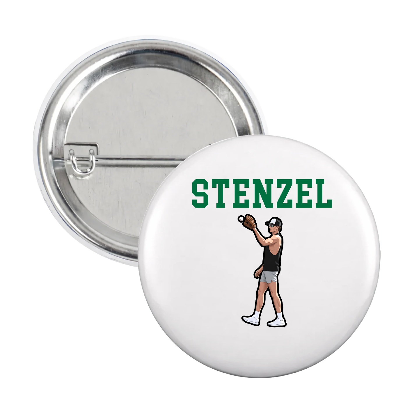Game Day Button — Shirsey in White