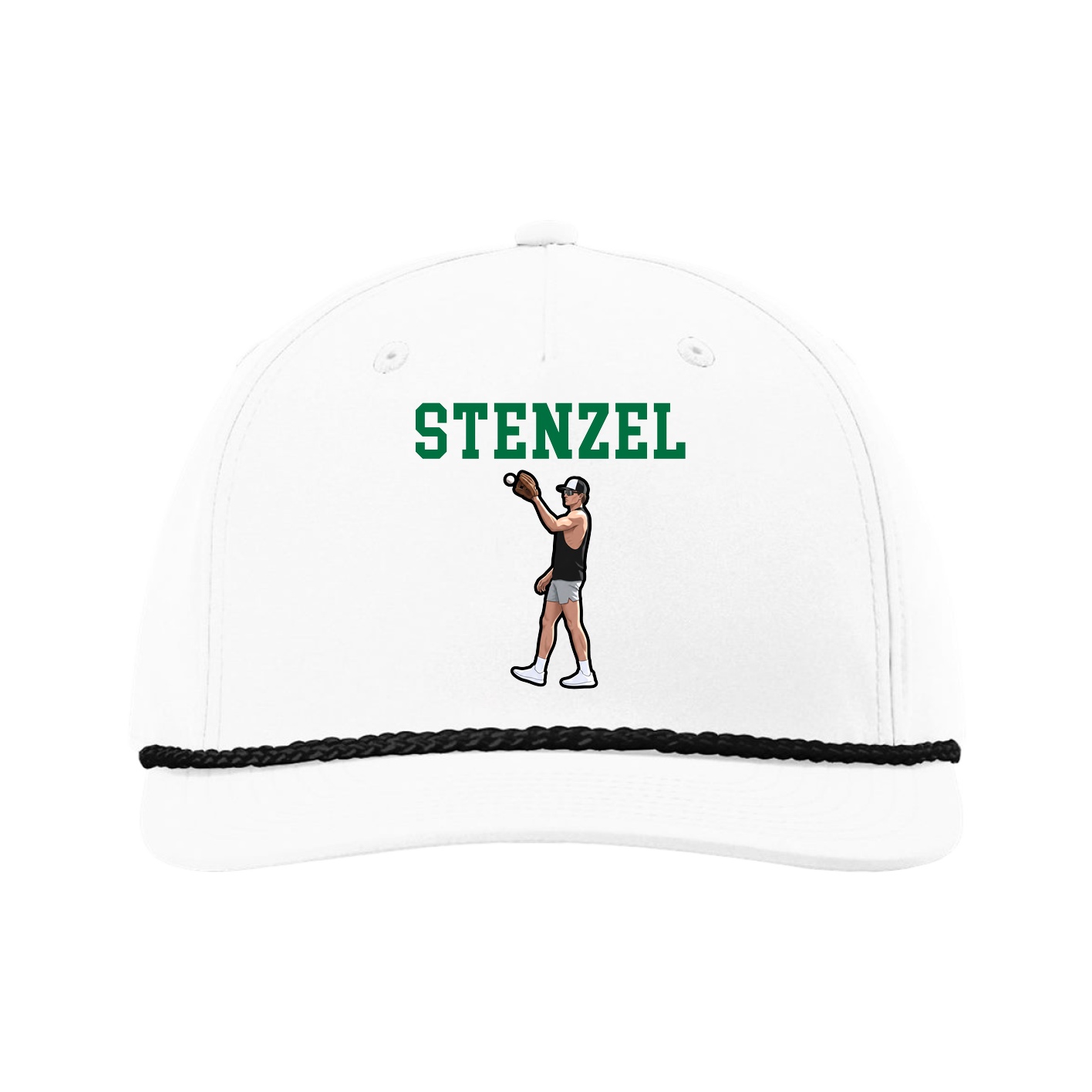 Five-Panel Classic Rope Cap — Shirsey in White