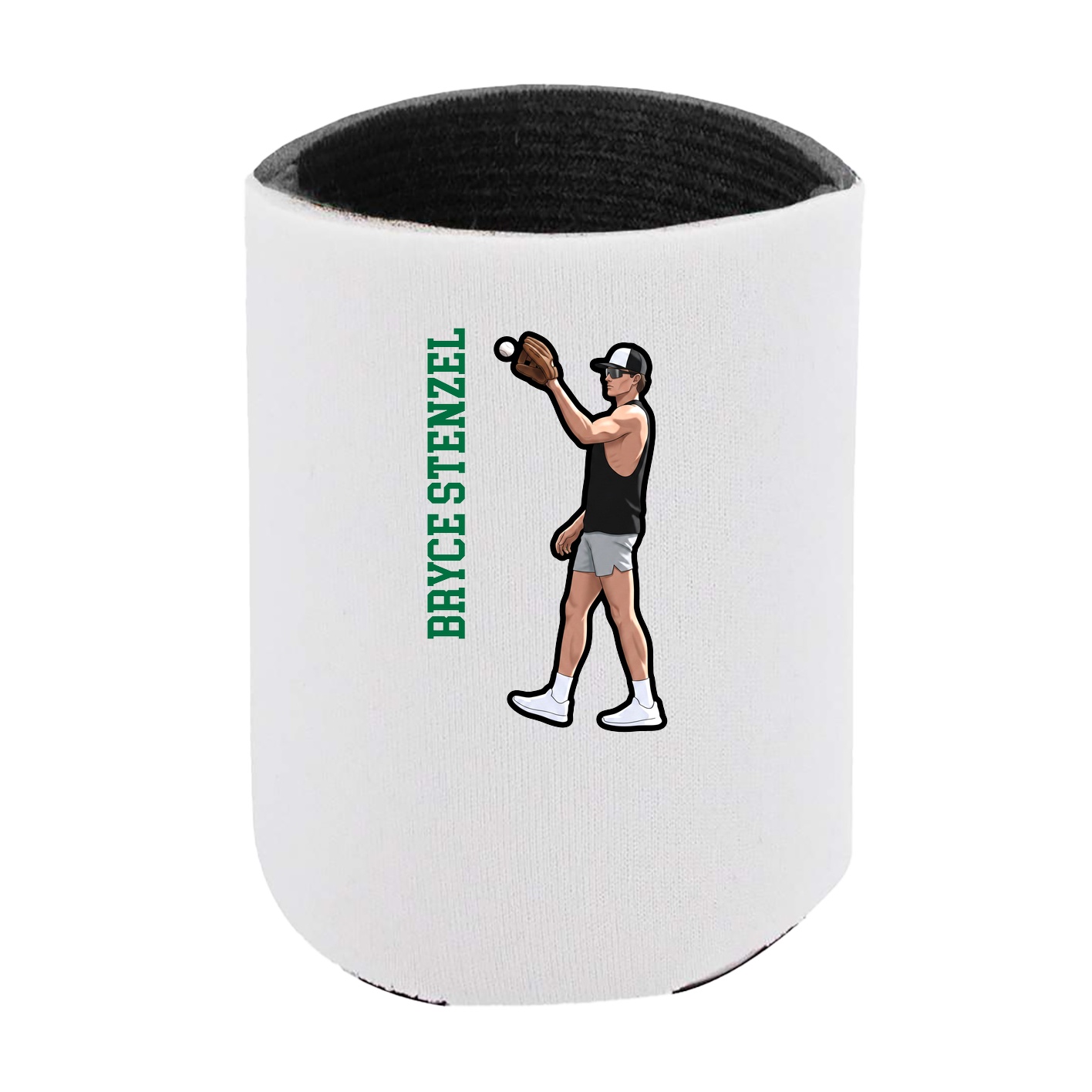 Can Holder — Name Vertical in White