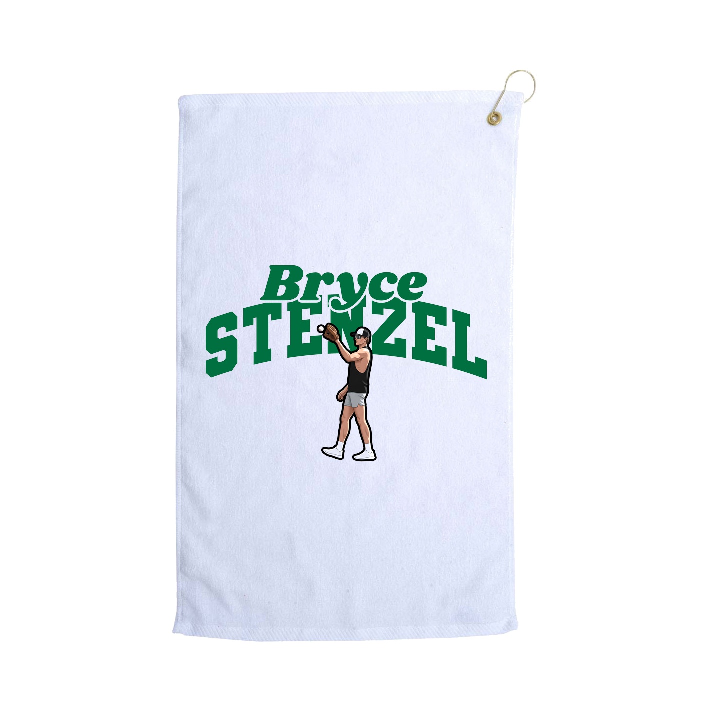 Golf Towel — Signature Arch in White
