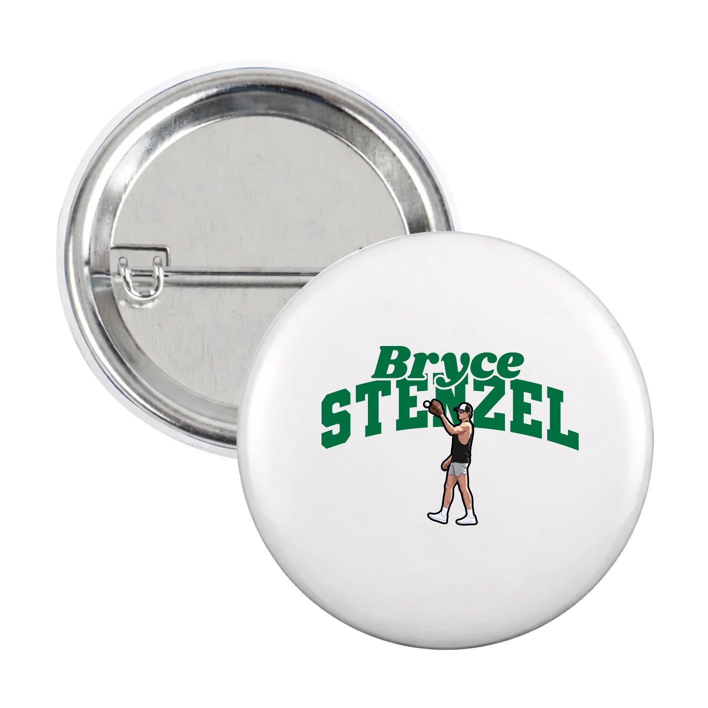 Game Day Button — Signature Arch in White