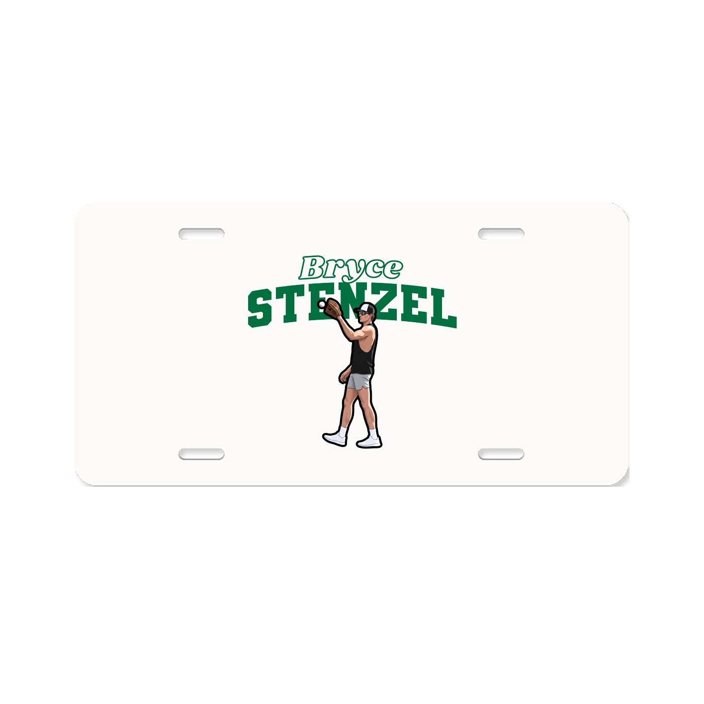 License Plate — Name Arch in Classic