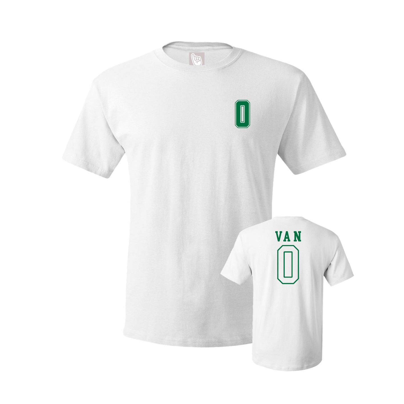 Youth Tee — Chest Back in White