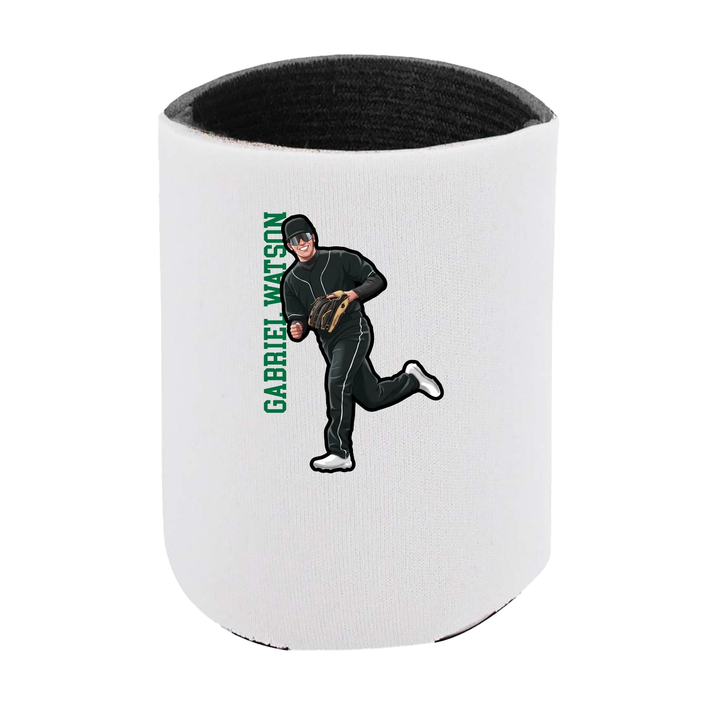 Can Holder — Name Vertical in White