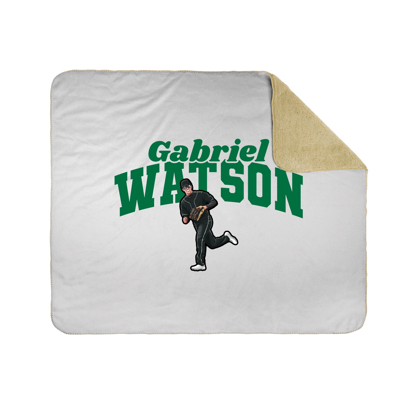 Throw Blanket — Signature Arch in White