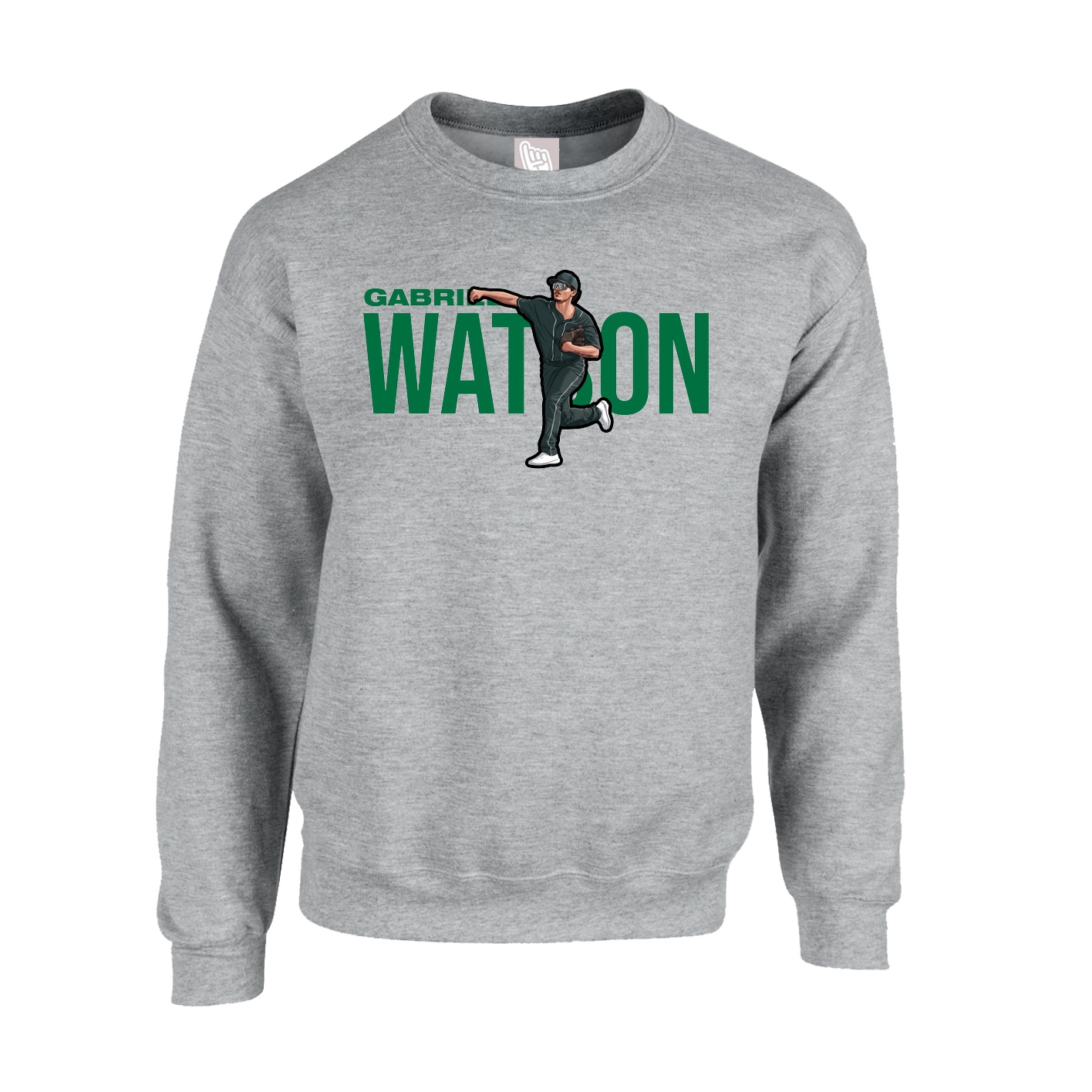 Fleece Crew — Player Name in Grey
