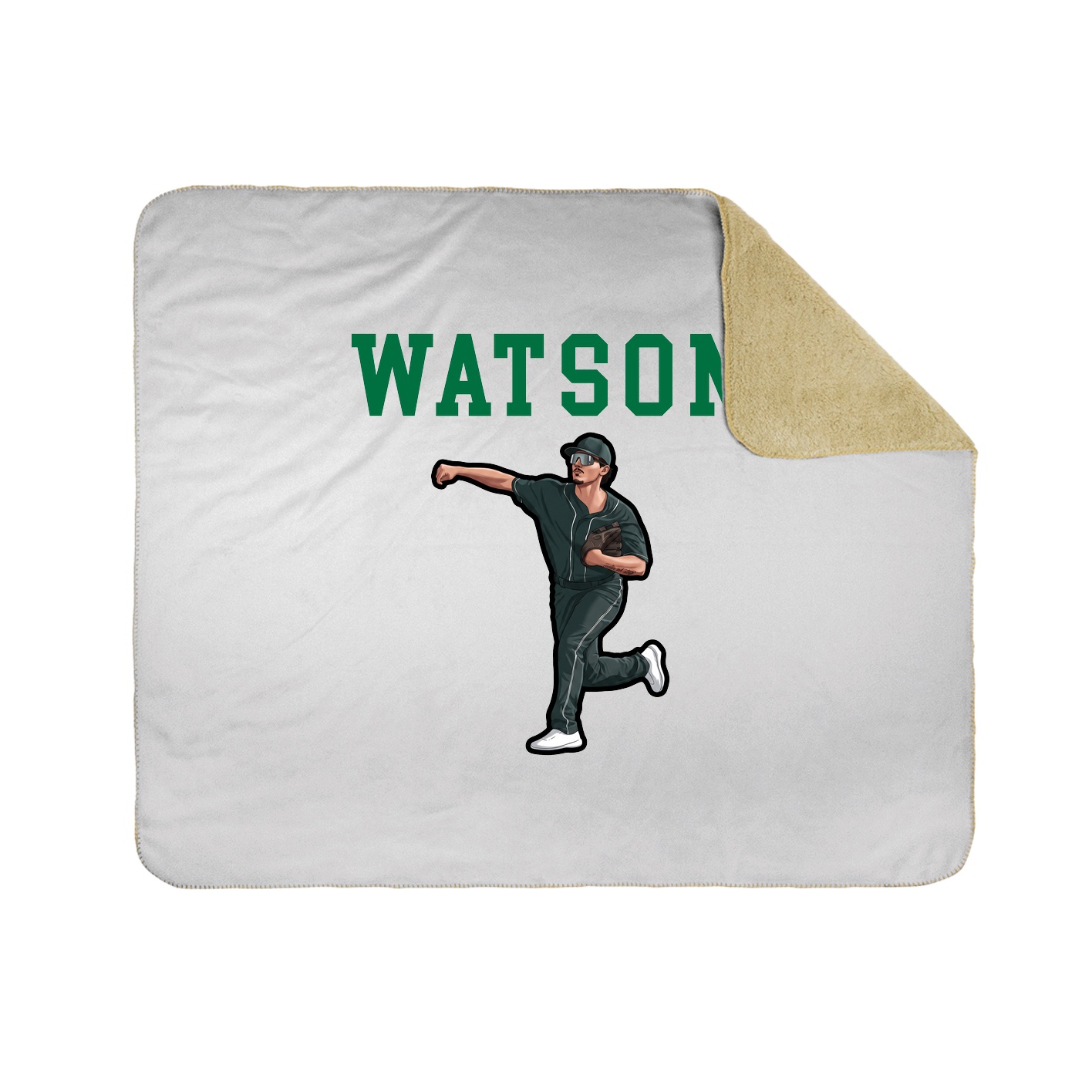 Throw Blanket — Shirsey in White