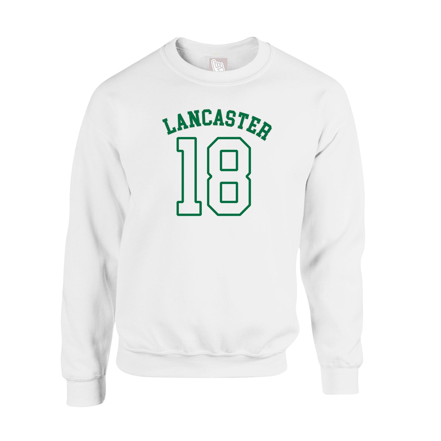 Fleece Crew — Shirsey Arch in White