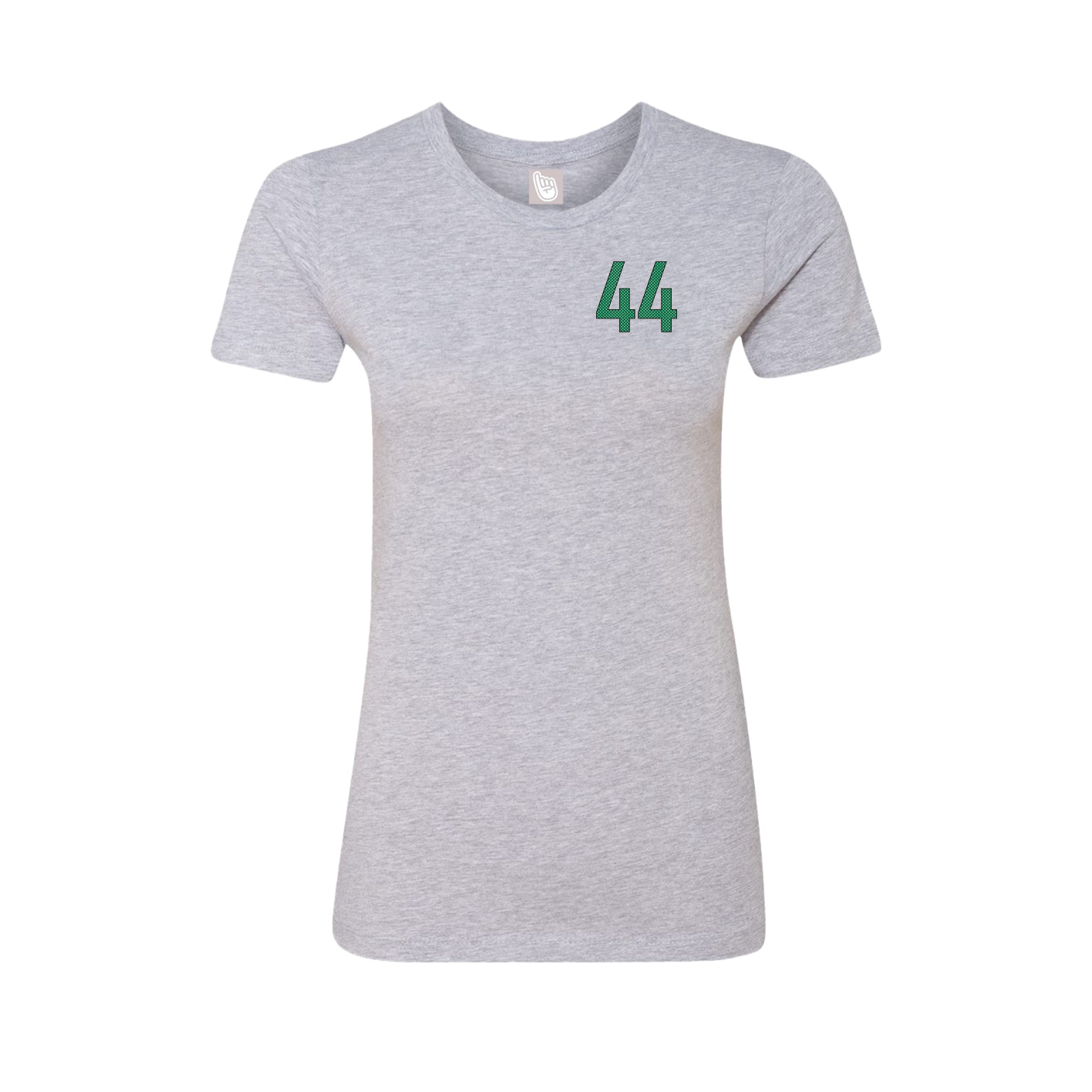 Fitted Women's Tee — Front Shirsy in Grey