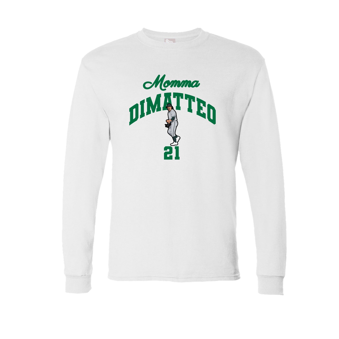 Long Sleeve Tee — Mothers Day Arch in White