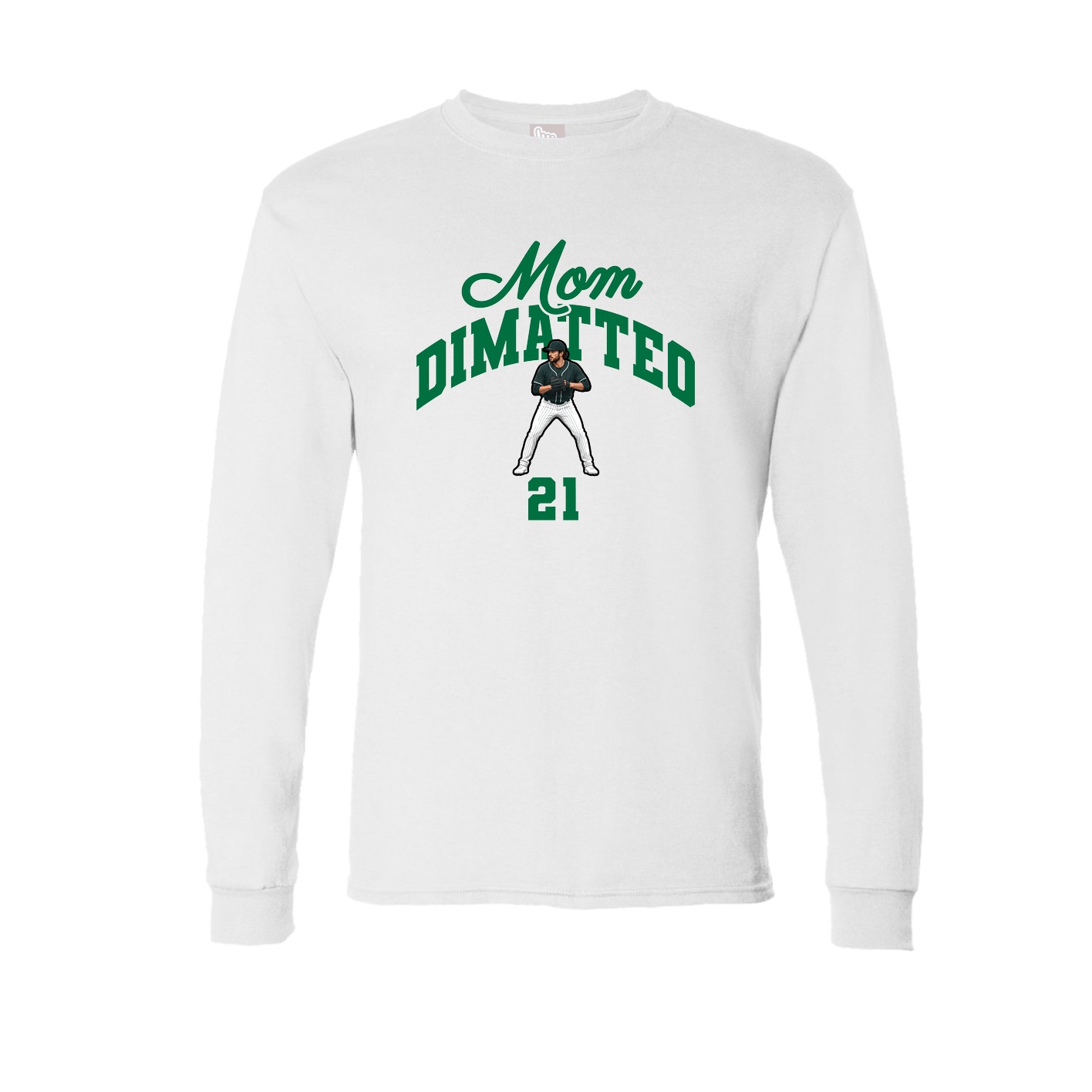 Long Sleeve Tee — Mothers Day Arch in White