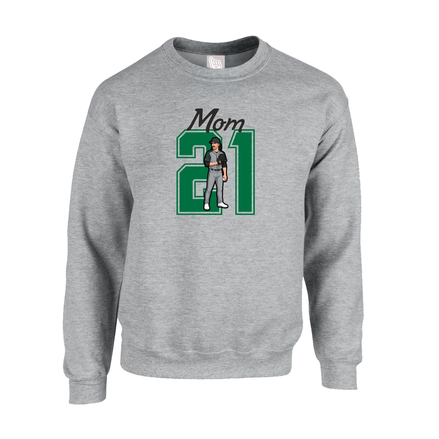 Fleece Crew — Mothers Day Shirsey in Grey
