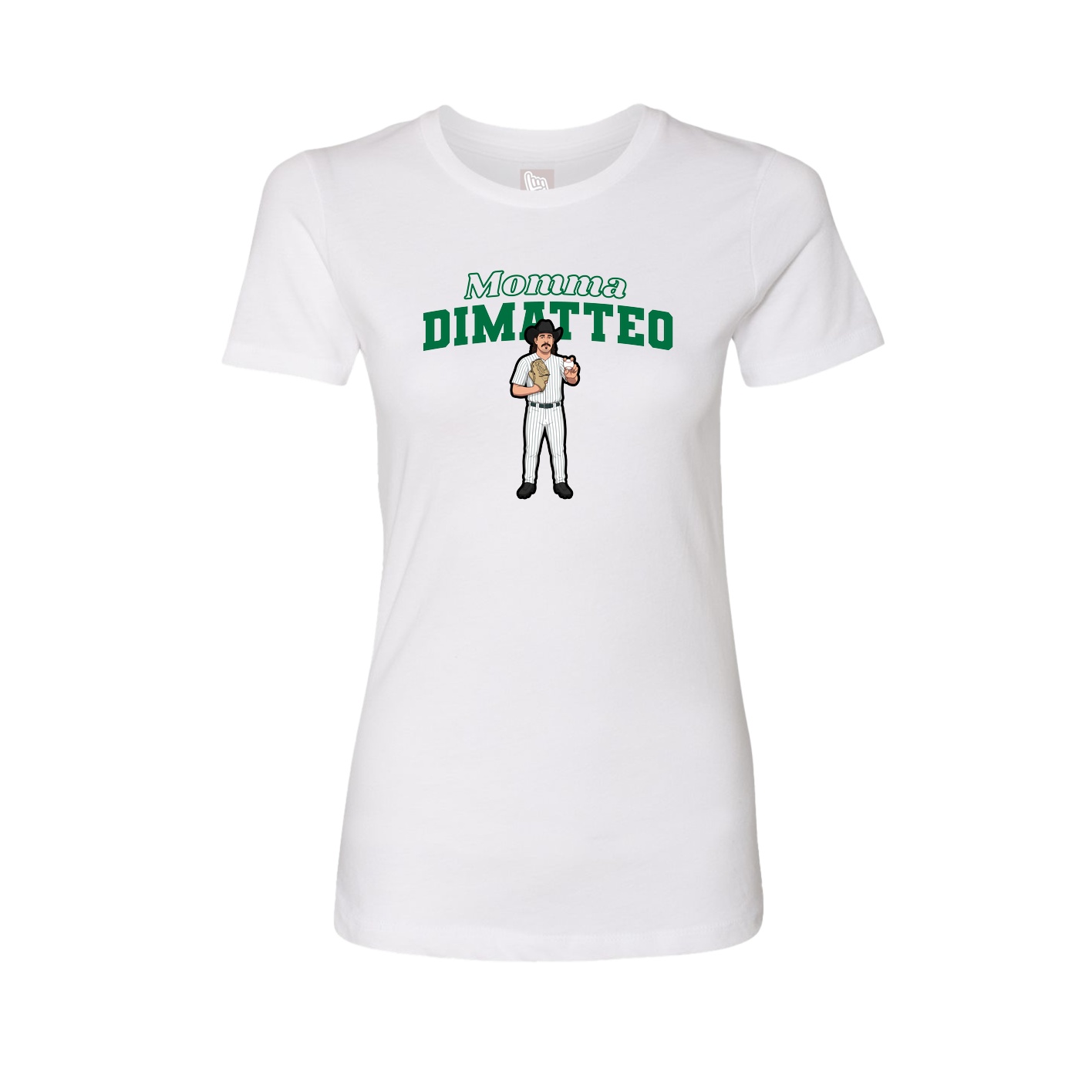Womens Tee — Mothers Day Block in White