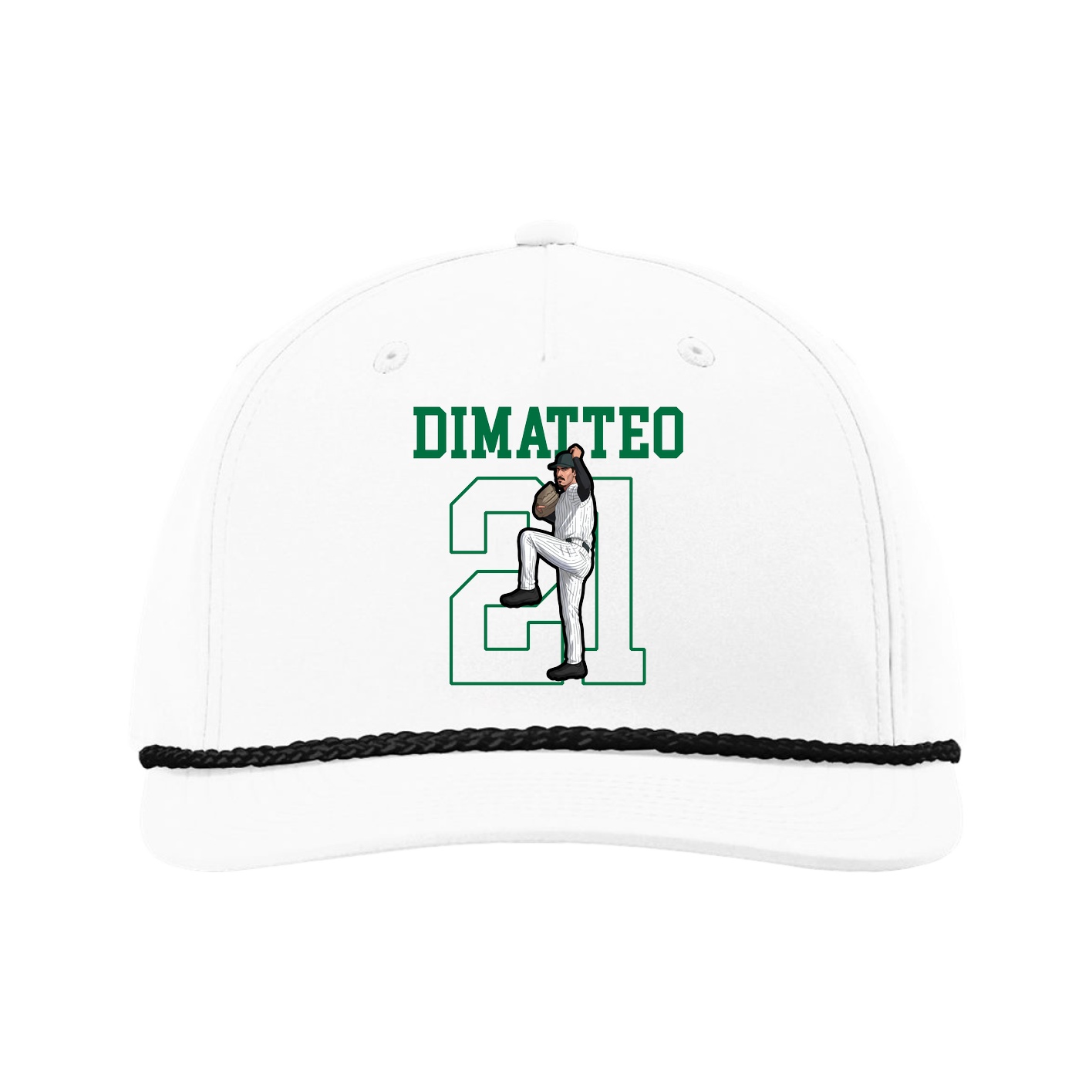 Five-Panel Classic Rope Cap — Shirsey in White