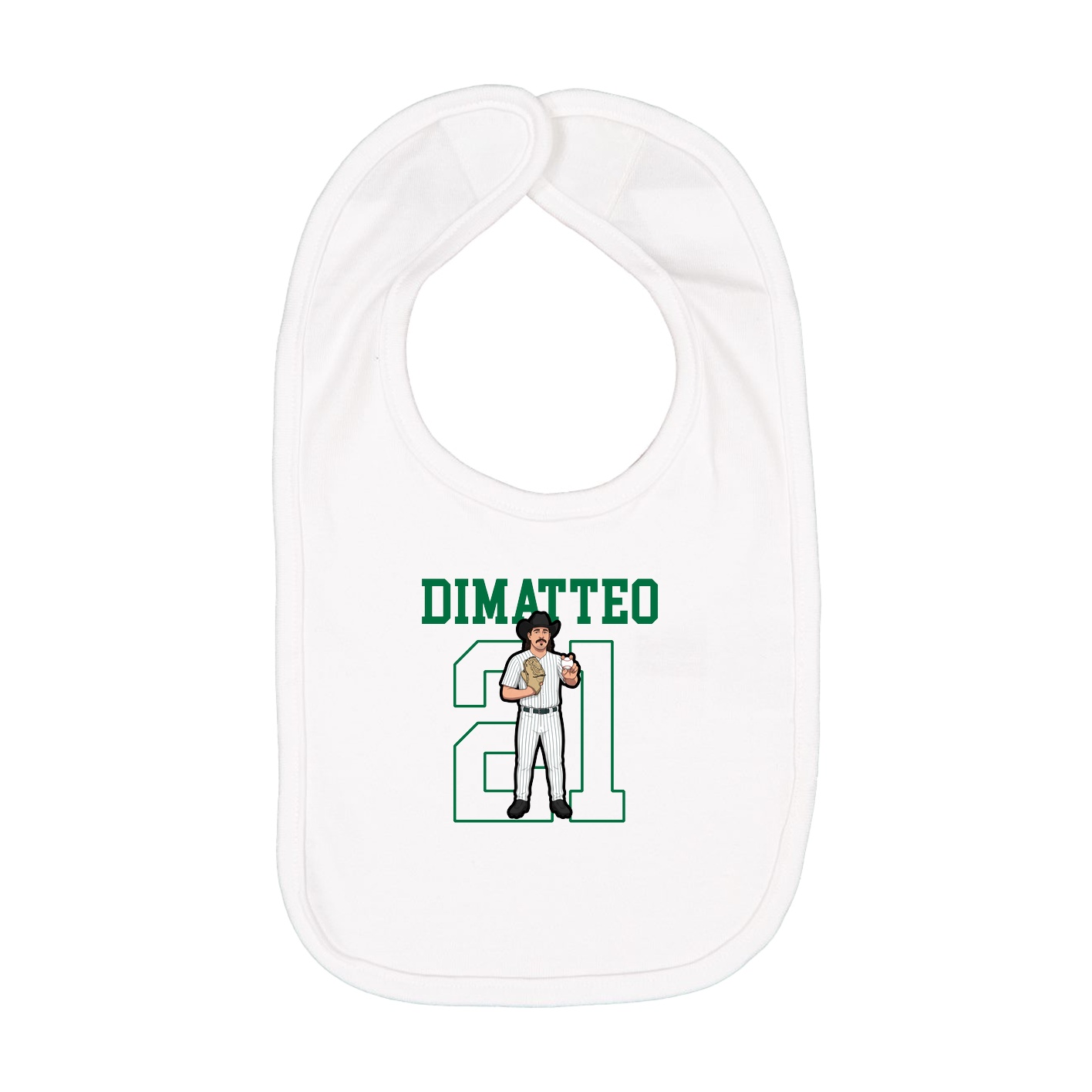 Infant Bib — Shirsey in White