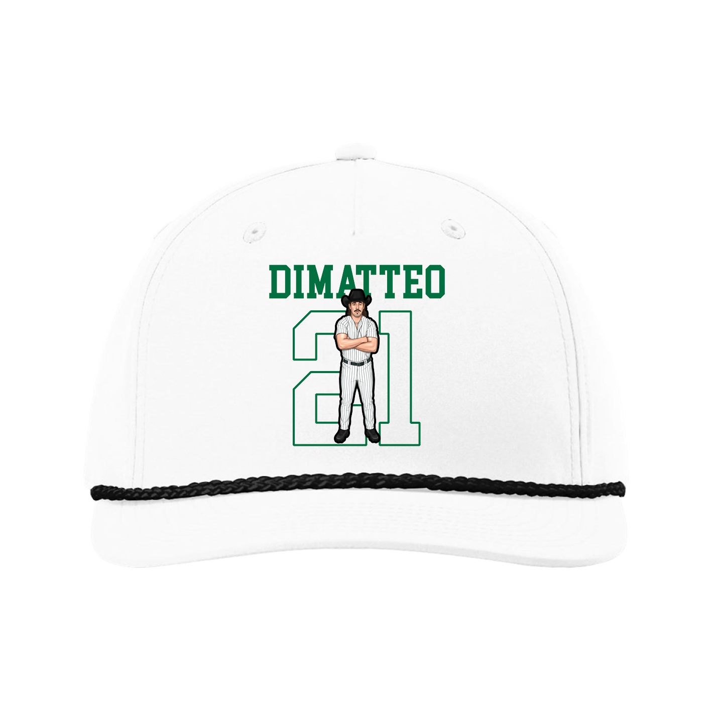Five-Panel Classic Rope Cap — Shirsey in White