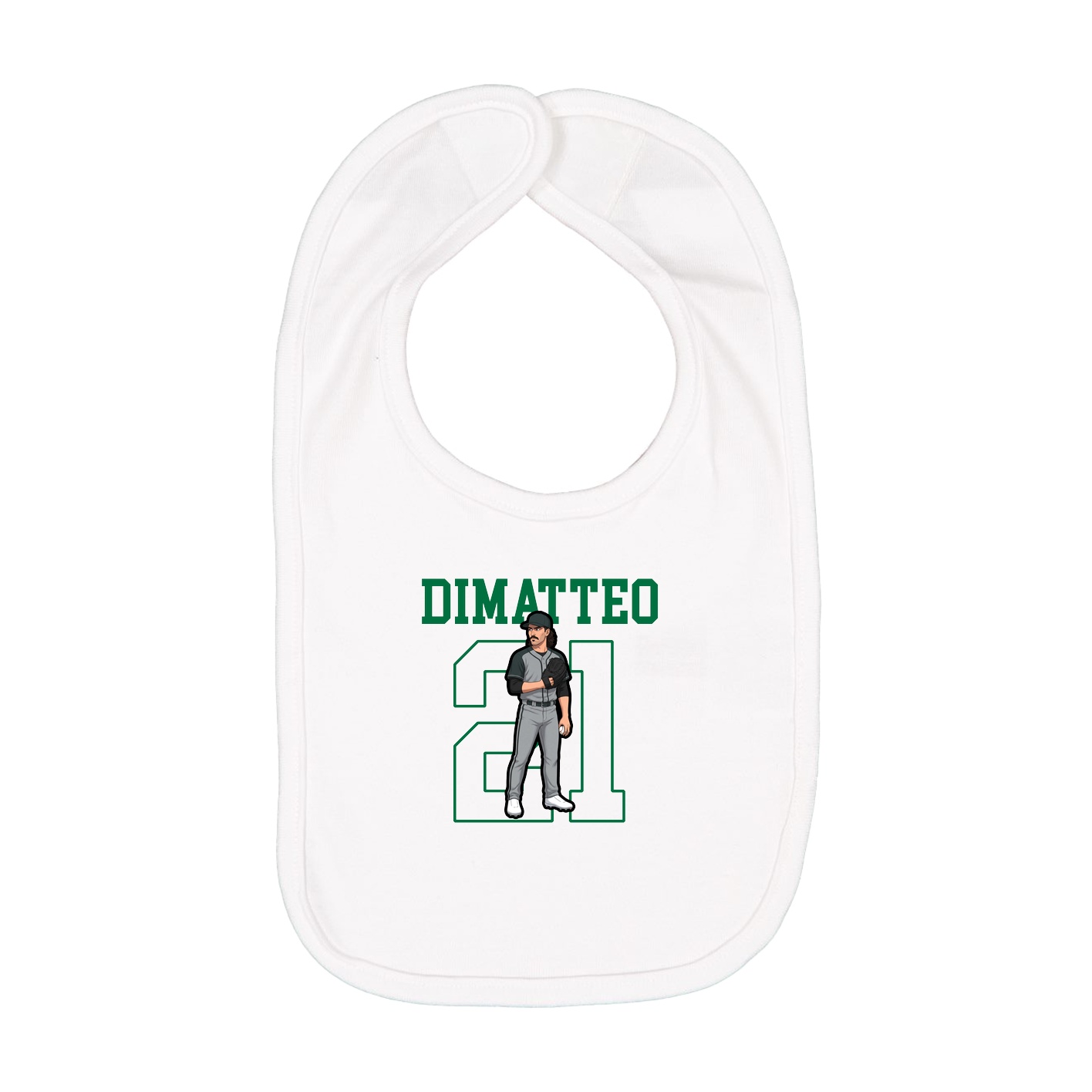Infant Bib — Shirsey in White