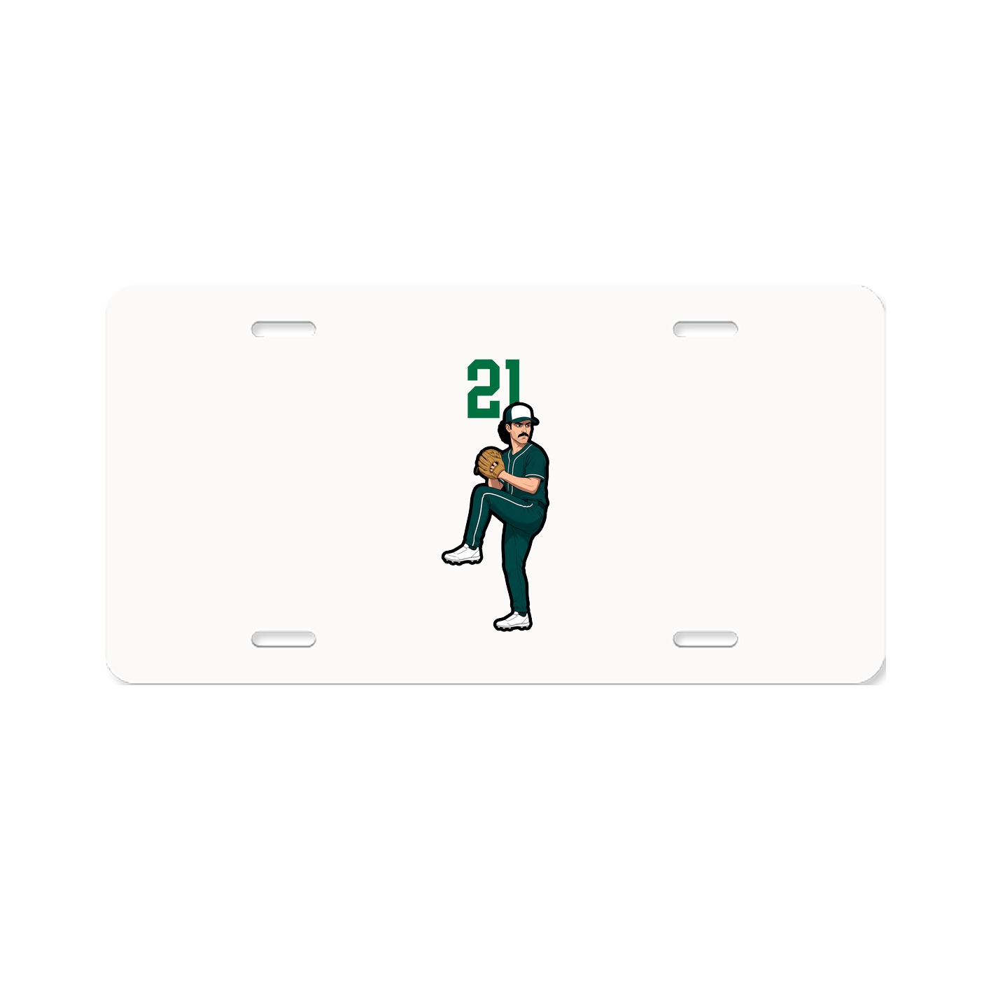 License Plate — Number Top in Classic