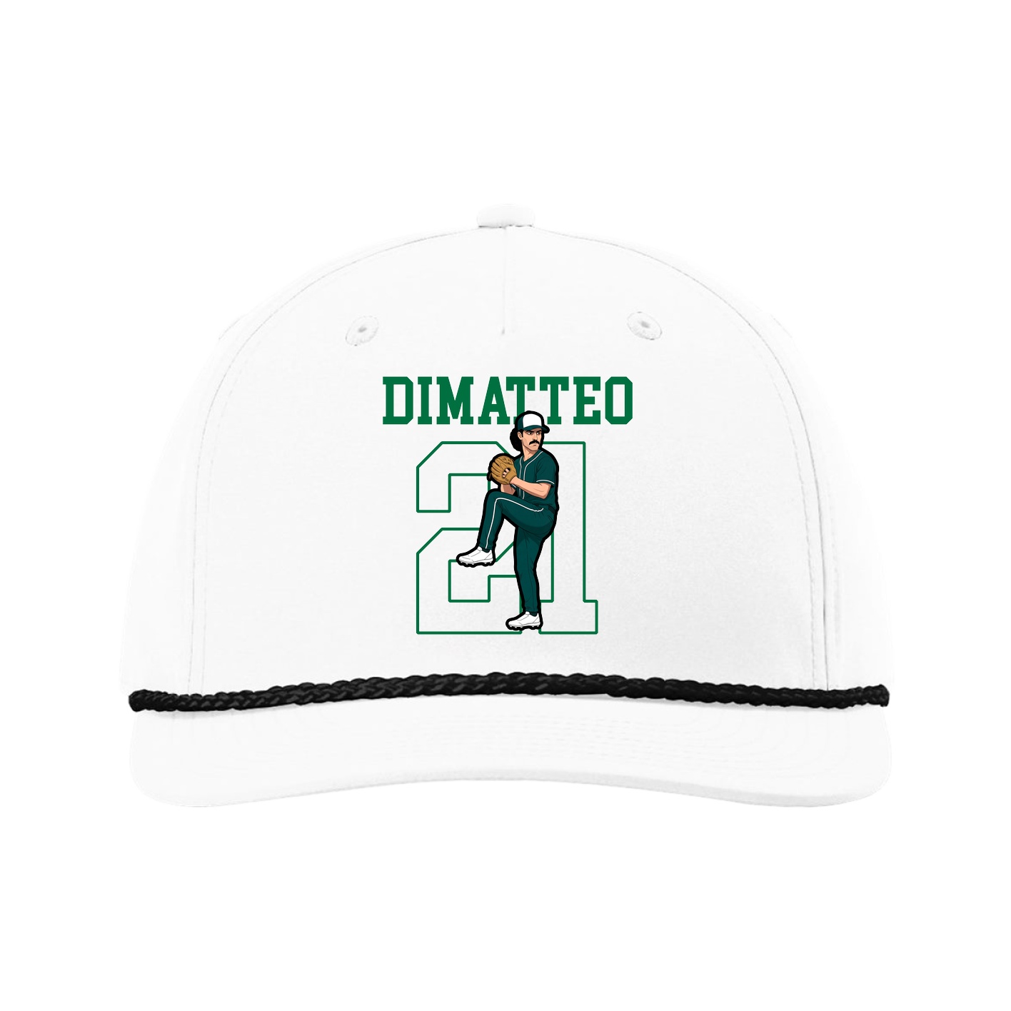 Five-Panel Classic Rope Cap — Shirsey in White