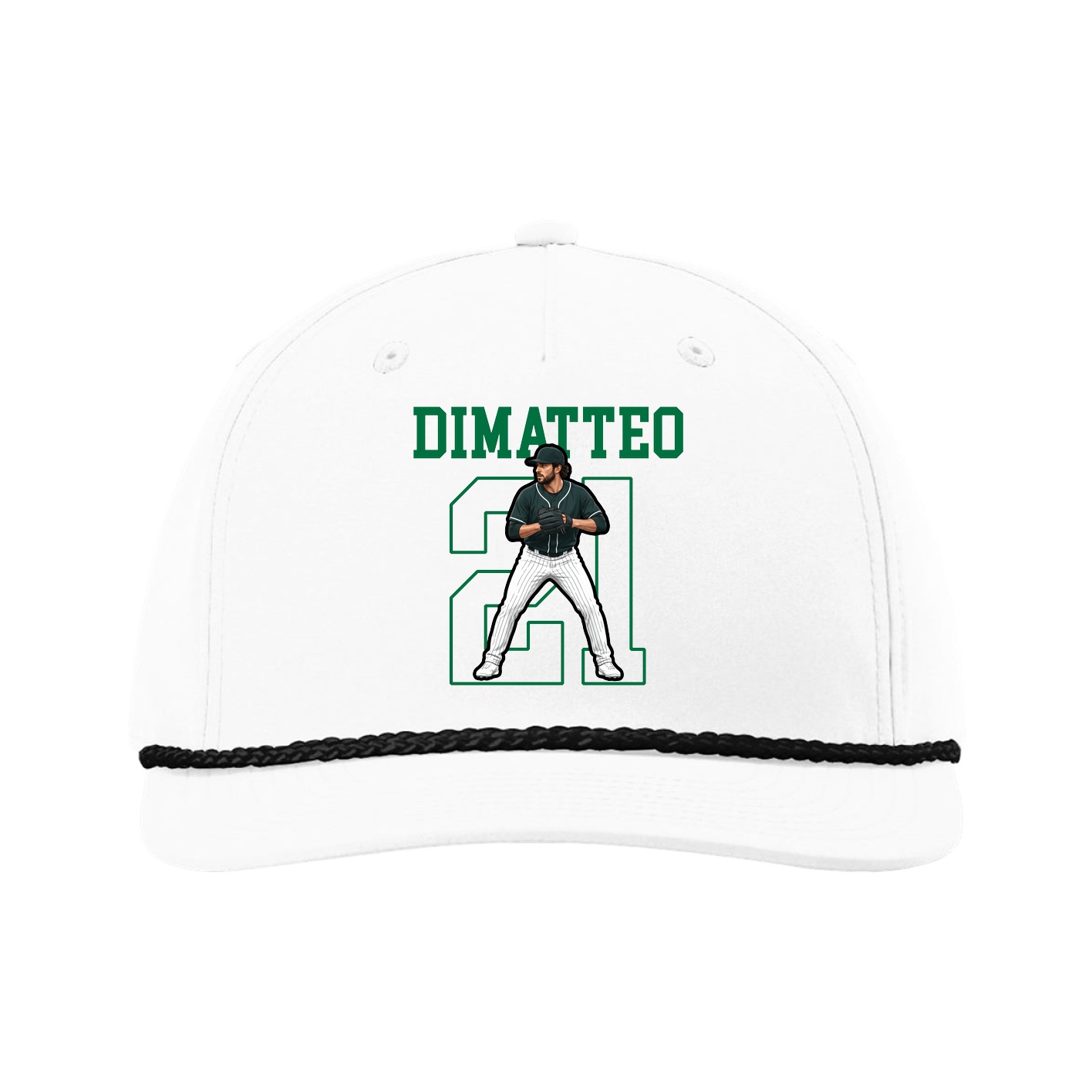 Five-Panel Classic Rope Cap — Shirsey in White