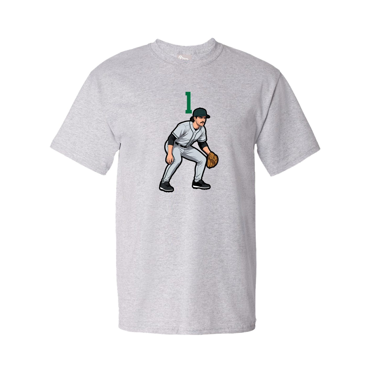 Youth Tee — Number Top in Grey